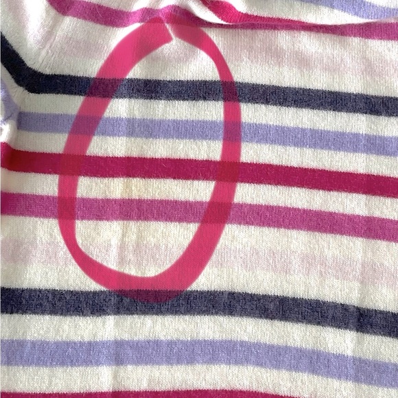 Express Women's Cashmere Striped Turtleneck Long Sleeve Pullover Sweater Size S - Picture 5 of 6